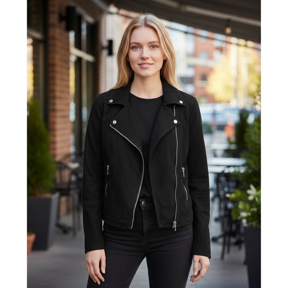 Liverpool - NWT -Women's Midnight Black Moto Jacket
